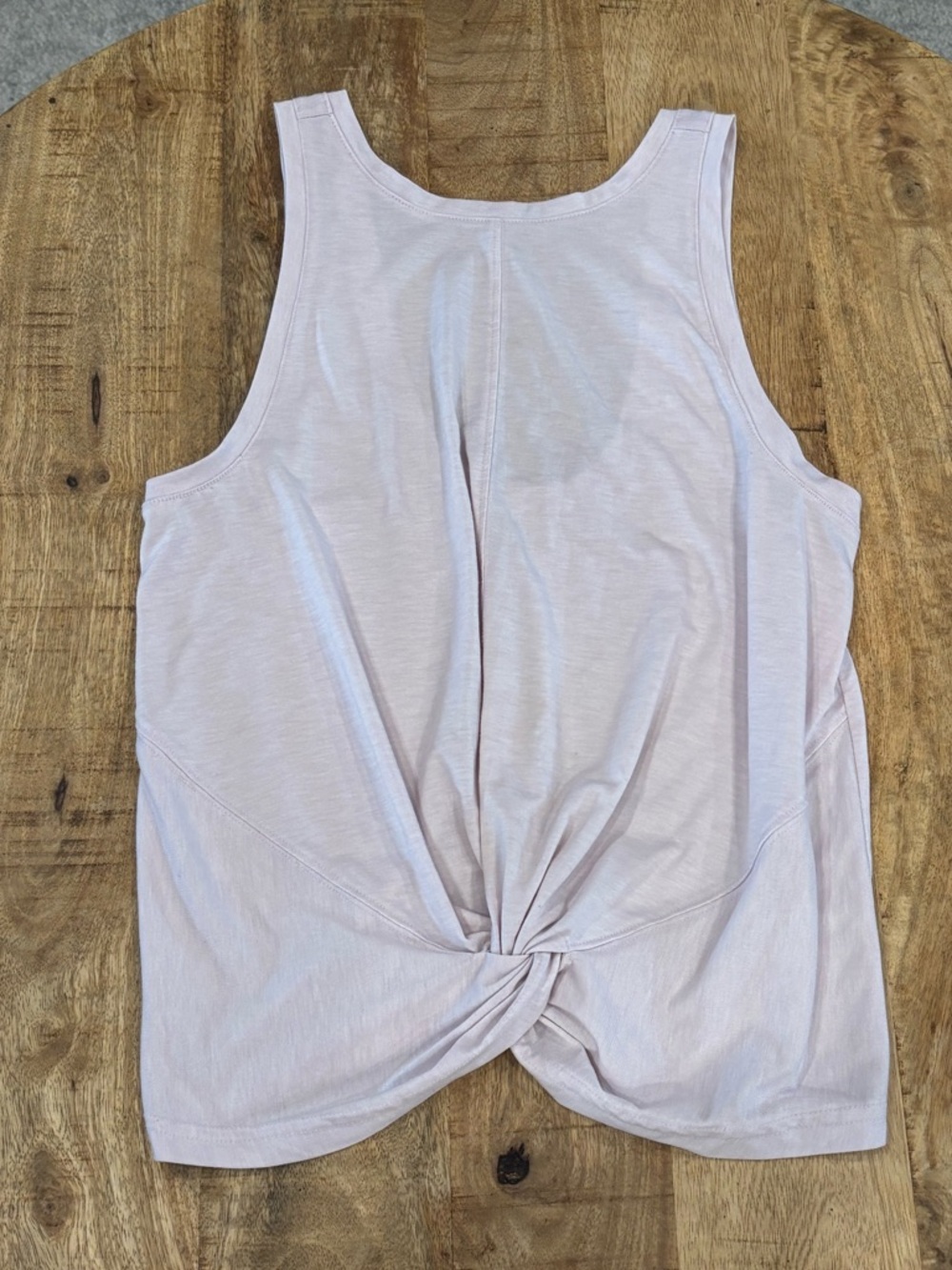 Athleta Pale Pink Essence Lightweight Twist Tank Top